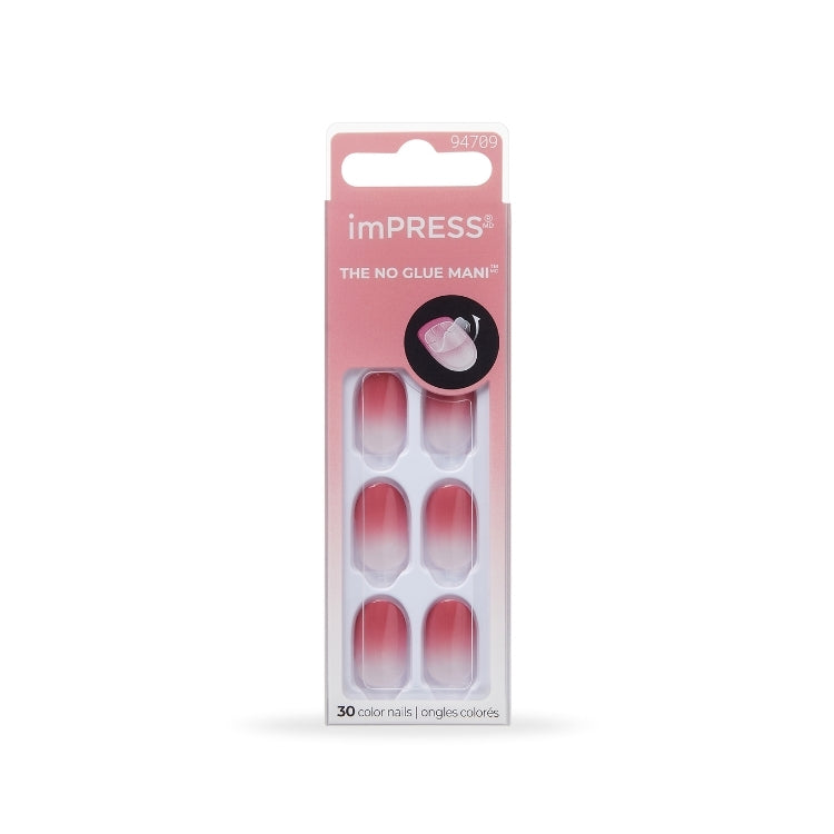 imPRESS Color Nails - Beat The Heat, set van 30 nagels in een warme kleur met een handige verpakking.