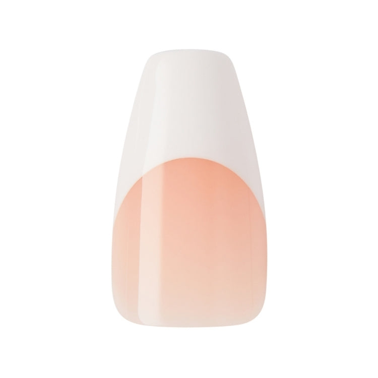 Salon Acrylic FN Kit- Je Taime in een elegante verpakking met een zachte perzikkleurige nagelvorm.