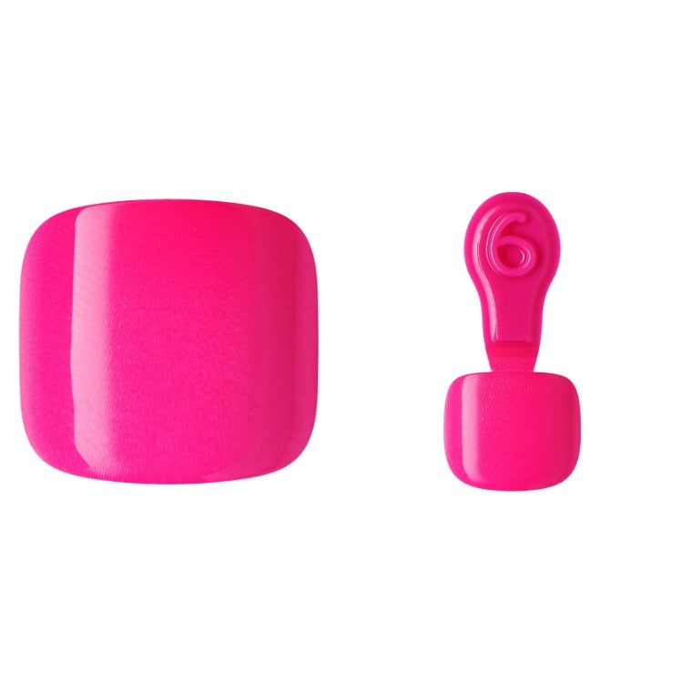 imPRESS Toenails - Tickle Me Pink, felroze nagels in vierkante vorm, inclusief verpakking en applicator.