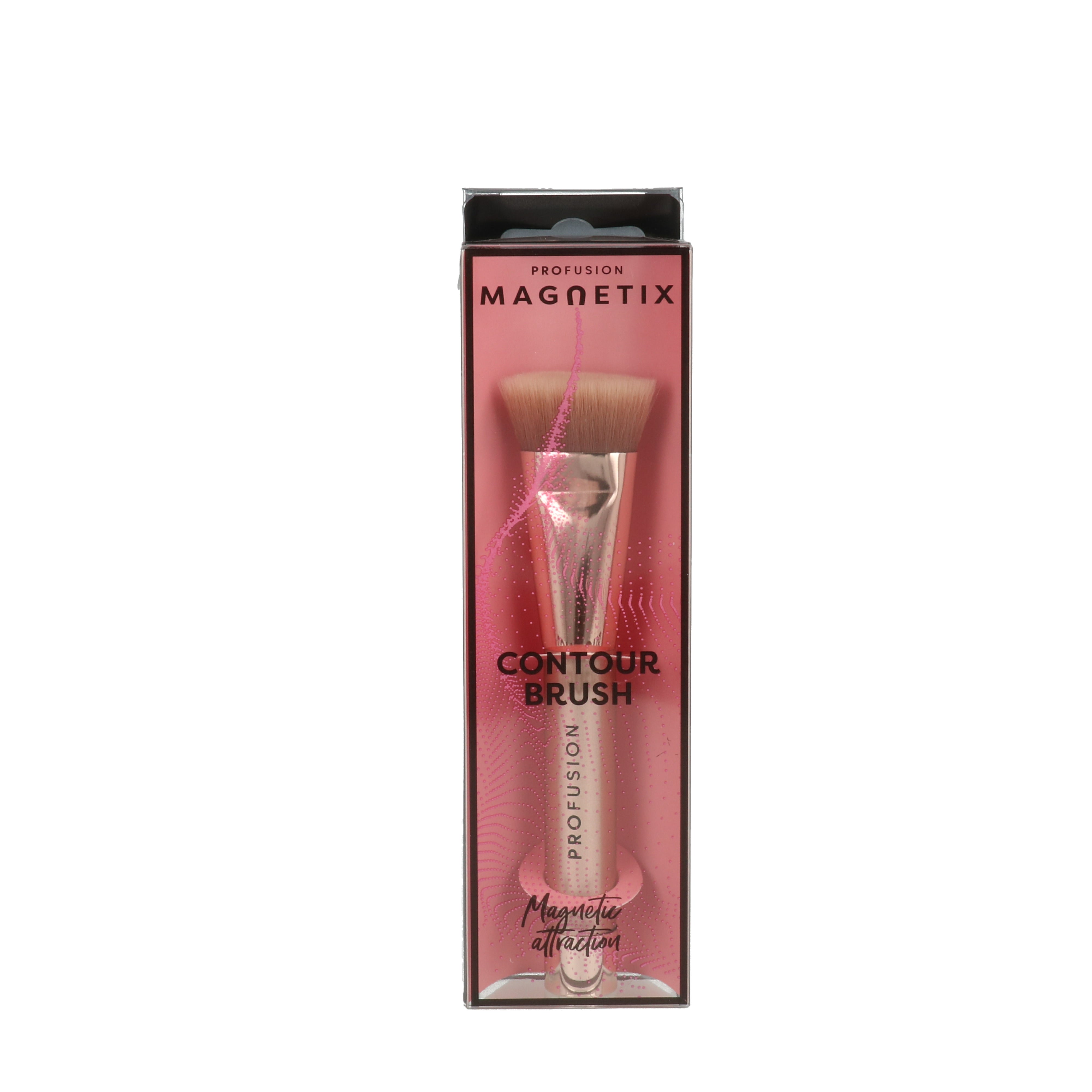 Magnetix Contour Brush van Profusion in een elegante verpakking met een zachte, ronde borstelkop en een glanzende handgreep.