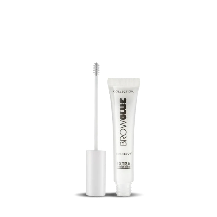 Incredibrow Brow Glue van Collection in een witte tube met applicator voor het stylen van wenkbrauwen.
