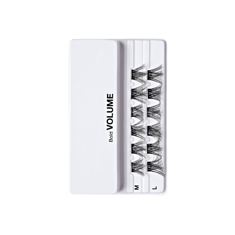 imPRESS Press-On Falsies 12mm-14mm | Bold Volume in witte verpakking met zwarte wimpers voor extra volume en lengte.
