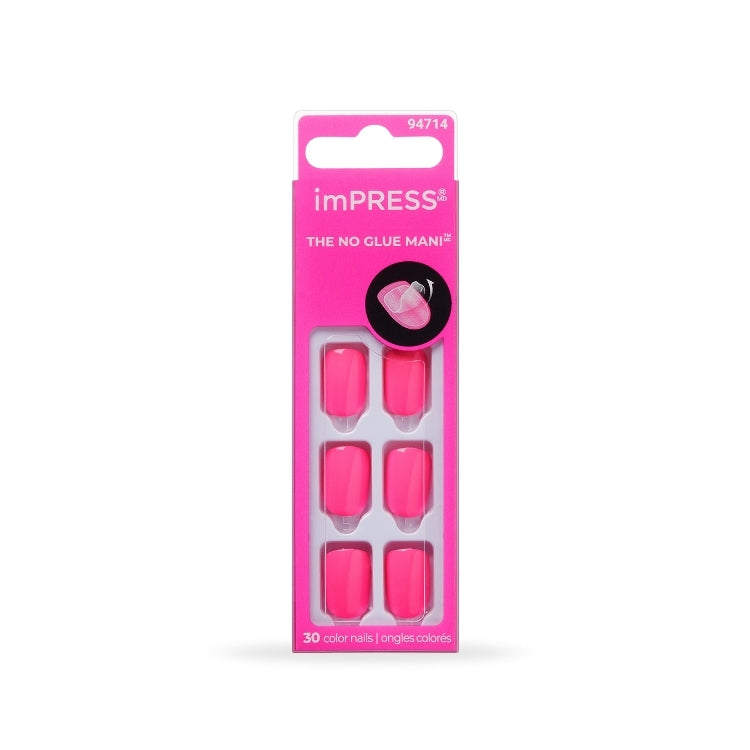 imPRESS Color - Our Memories, set van 30 felroze nagels in handige verpakking voor een gemakkelijke manicure zonder lijm.