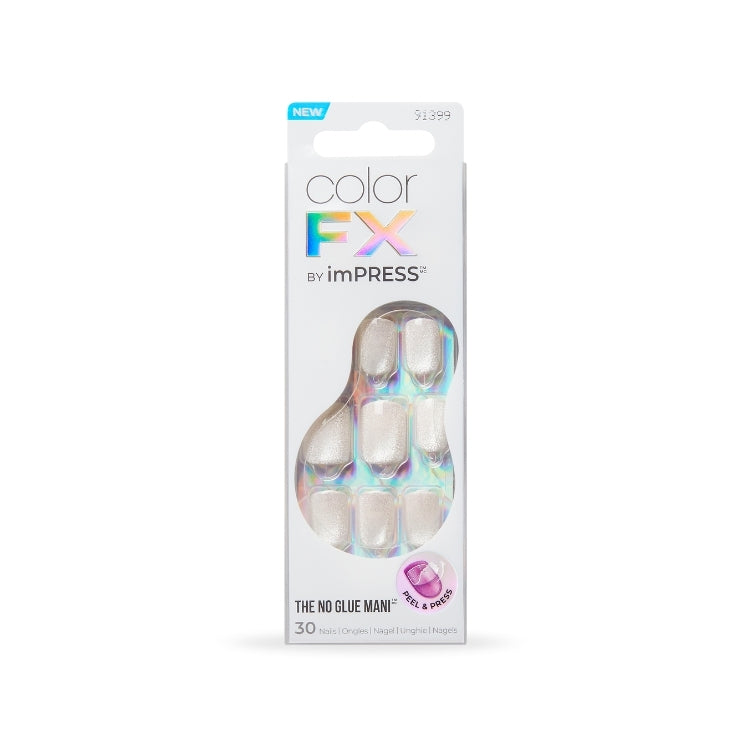 imPRESS Color FX - Rebel, kleurrijke nagels in een moderne verpakking, zonder lijm, met 30 stuks.