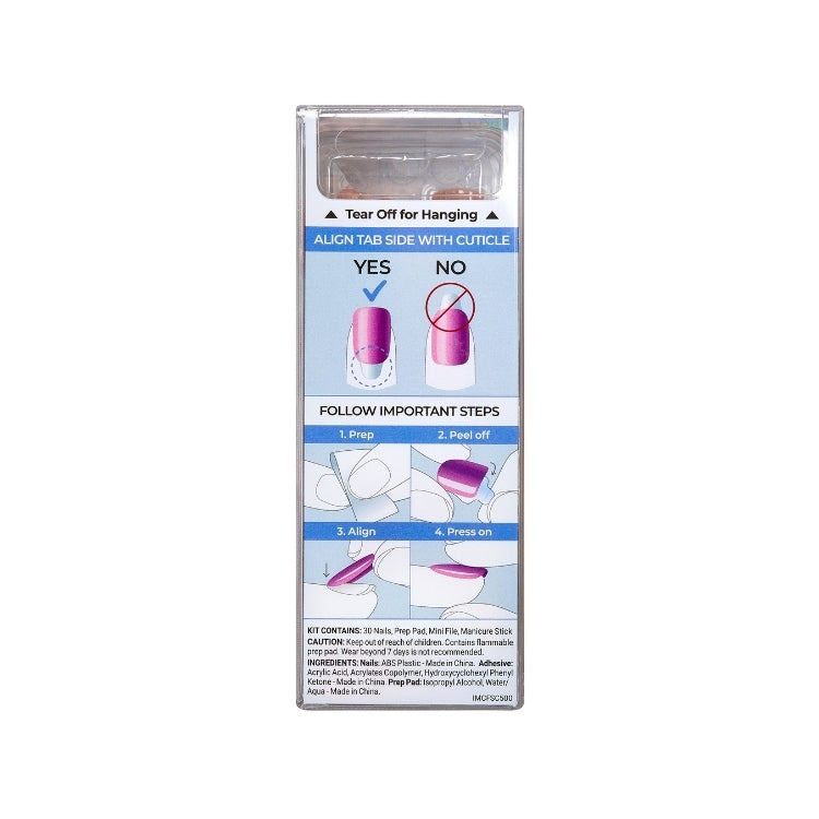 imPRESS Color FX - Starstruck, kleurrijke nagels in een stijlvolle verpakking met instructies voor gebruik.