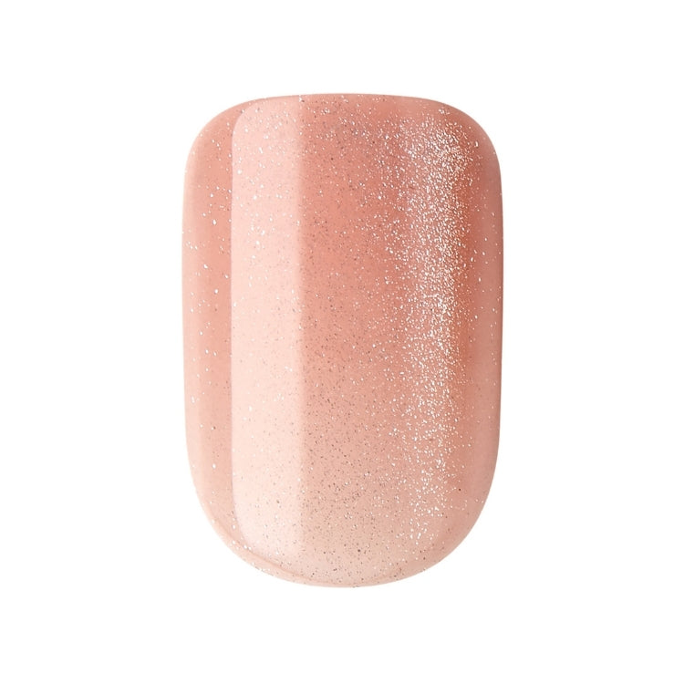 imPRESS Color FX - Starstruck, een glanzende, lichtroze nagel met sprankelende glitters in een moderne vorm.