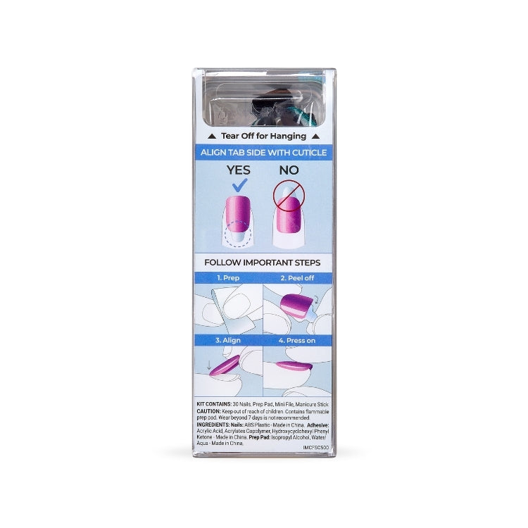 imPRESS Color FX - Better Things, kleurrijke nagels in een handige verpakking met instructies voor gebruik.