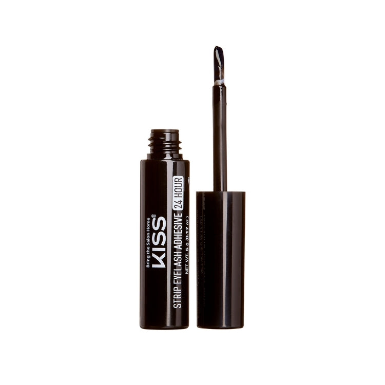 Wimperlijm Lash Glue - Clear in een zwarte tube met applicator, ideaal voor het bevestigen van wimpers.