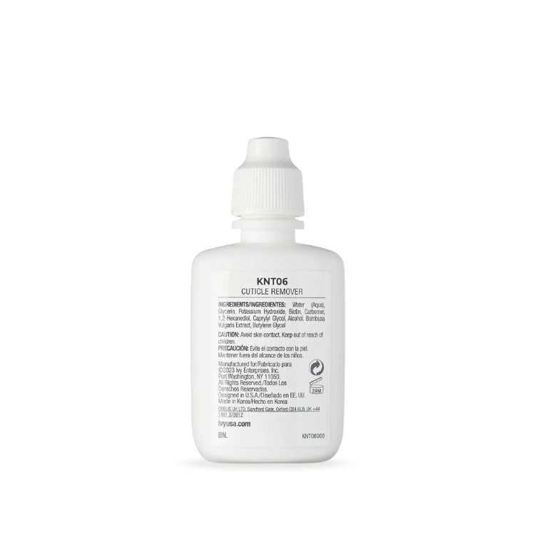 KISS Cuticle remover in een witte fles met een handige druppeltop voor nauwkeurige applicatie.