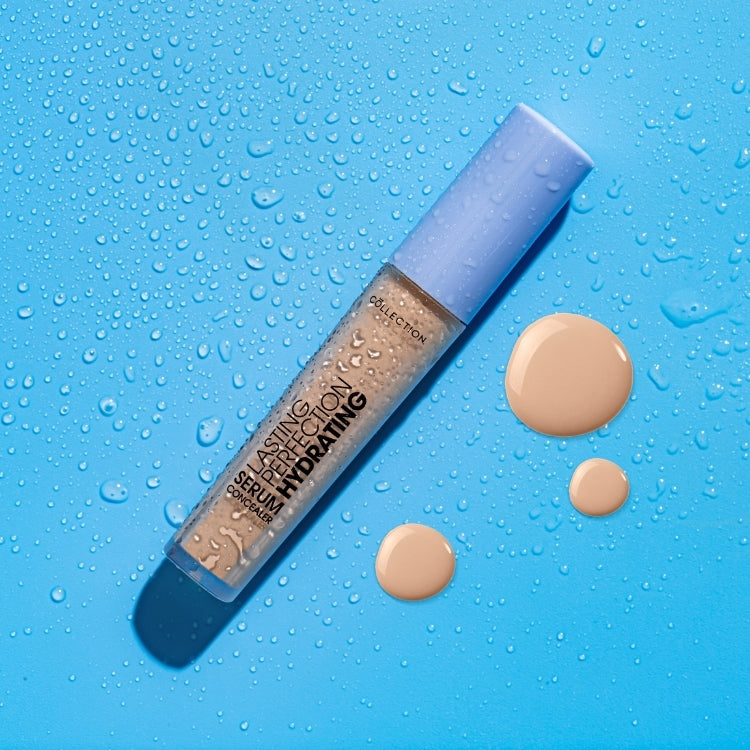 Lasting Perfection Hydrating Concealer in een doorzichtige verpakking met een lichtbruine tint en een blauwe dop.