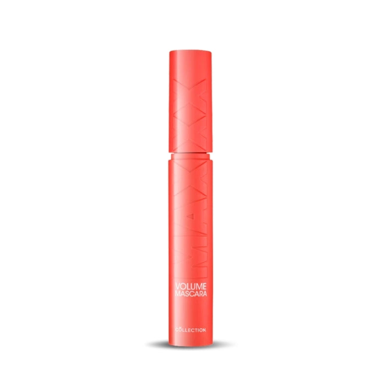 MaXXX Volume Mascara in een opvallende oranje verpakking voor extra volume en lengte van de wimpers.