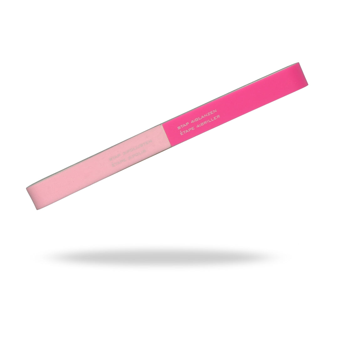 6-Way Nail Vijl van Impulss in een slanke, roze verpakking met verschillende vijlen voor perfecte nagelverzorging.