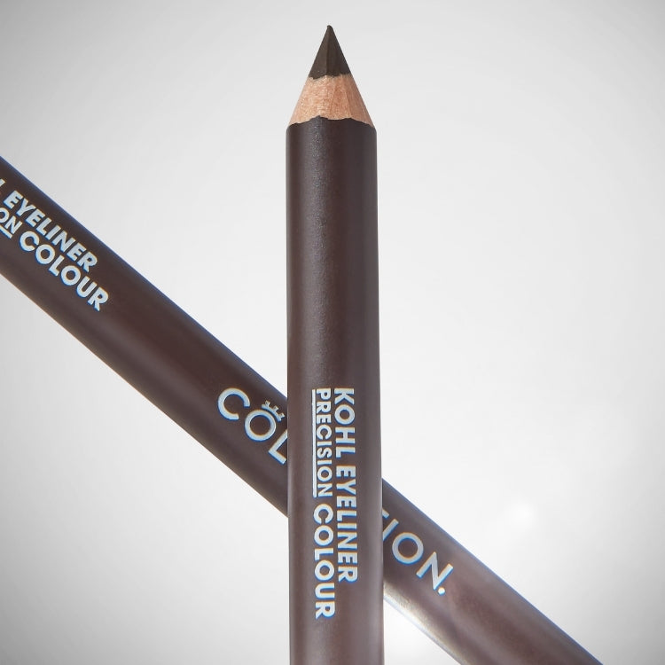 Kohl Eyeliner Precision Colour in een bruine kleur, met een slanke potloodvorm en stijlvolle verpakking.