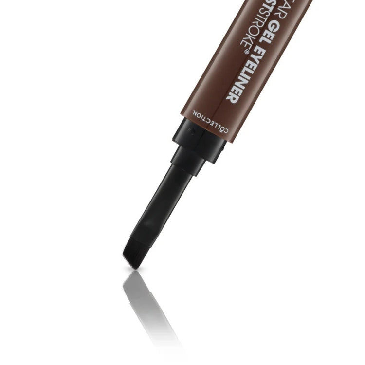 Fast Stroke® Longwear Gel Eyeliner & Brush Duo in een slanke verpakking met een bruine gel eyeliner en een geïntegreerde k...