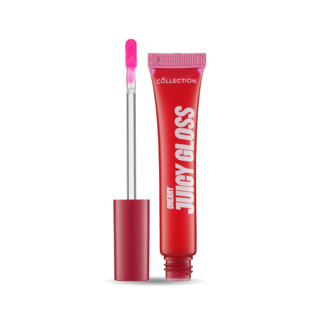 Gloss Me Up Juicy Infusion Lip Gloss in een heldere roze tube met applicator voor een glanzende finish.