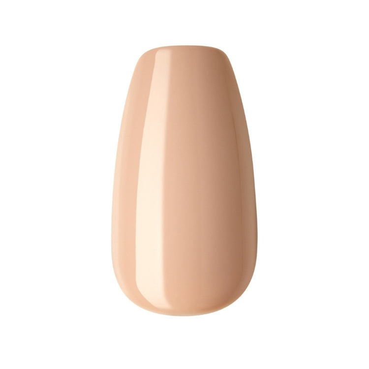 imPRESS Color Coffin - Latte, een lichtbruine nagel met een coffin-vorm, perfect voor een stijlvolle manicure.