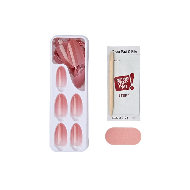 imPRESS Color Bare But Better - serenity, set van nude nagels in een handige verpakking met prep pad en vijl.