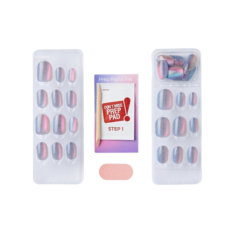 imPRESS Color FX - Fly Up, nagels met een kleurrijk ombre-effect in een handige verpakking met prep pad en vijl.