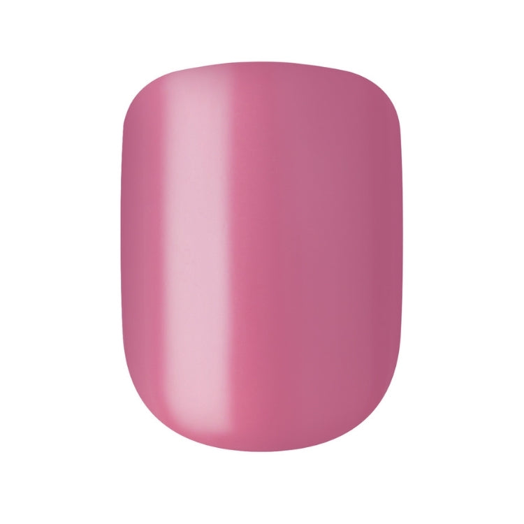 imPRESS Color - Petal Pink, een glanzende, zachte roze nagelkunst in een moderne, afgeronde vorm.