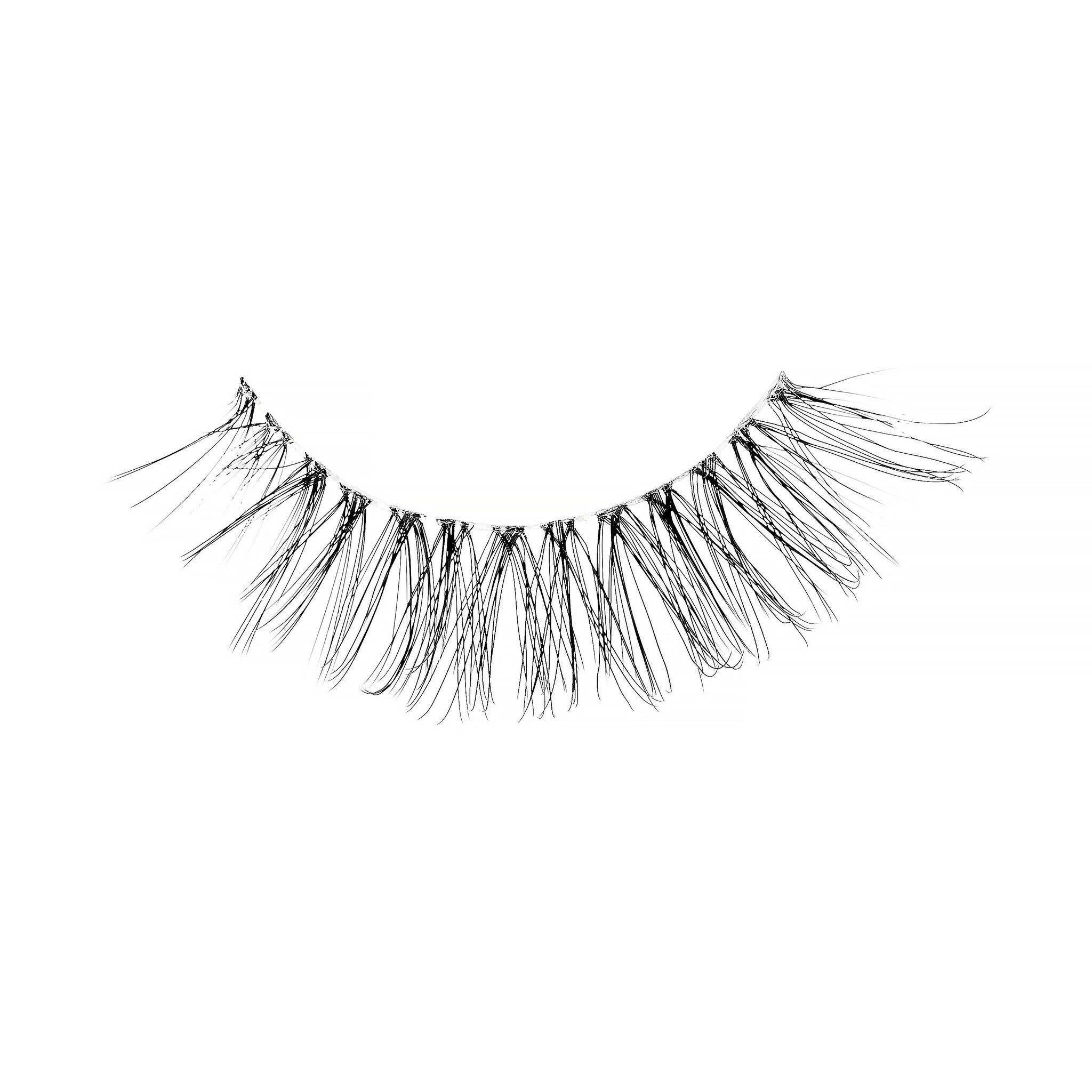 Kiss Bare Collection - KAR01C, een paar zwarte wimpers met een natuurlijke uitstraling en speelse lengte.
