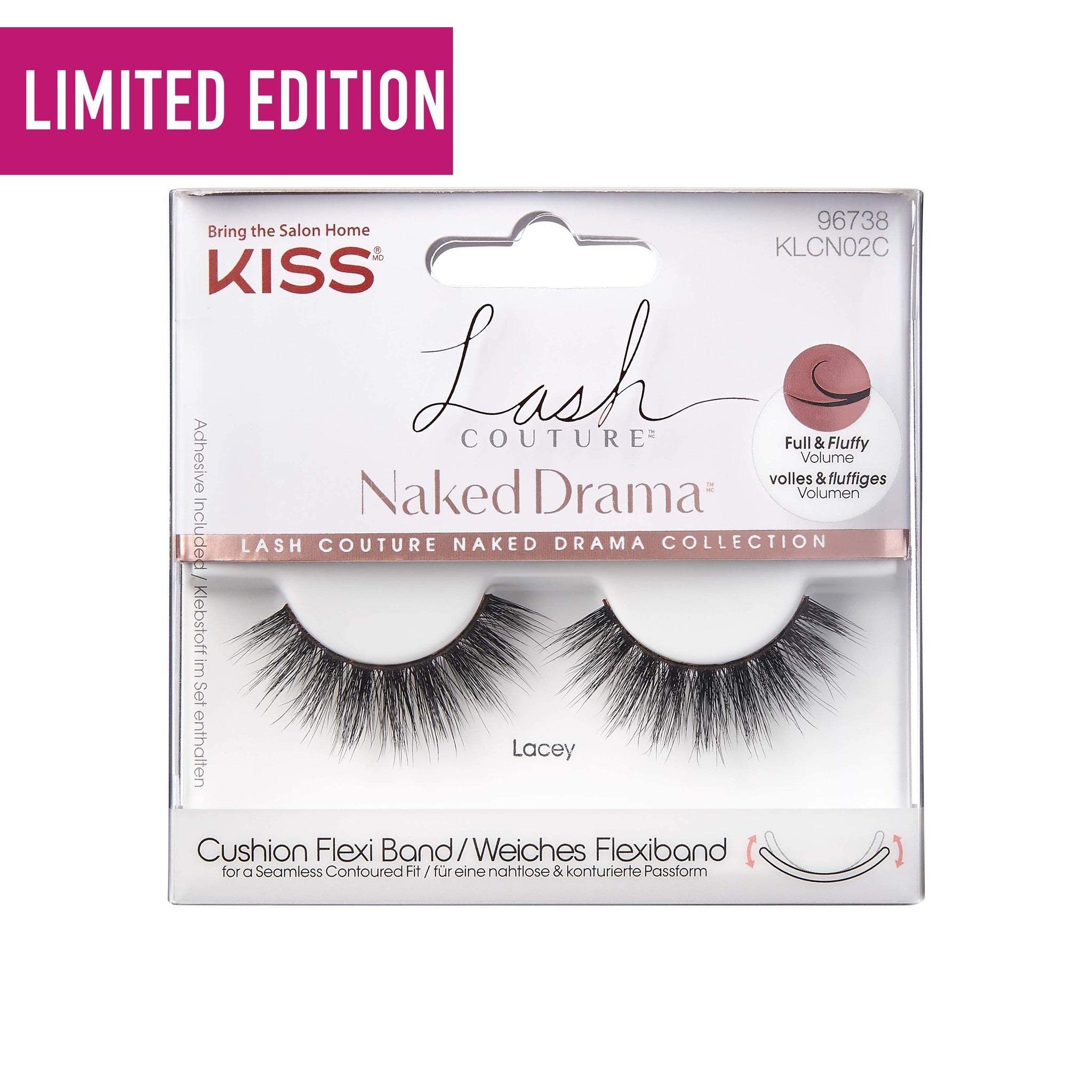 Lash Couture Naked Drama - Lacey, volle en fluffy wimpers in een elegante verpakking, perfect voor een dramatische look.
