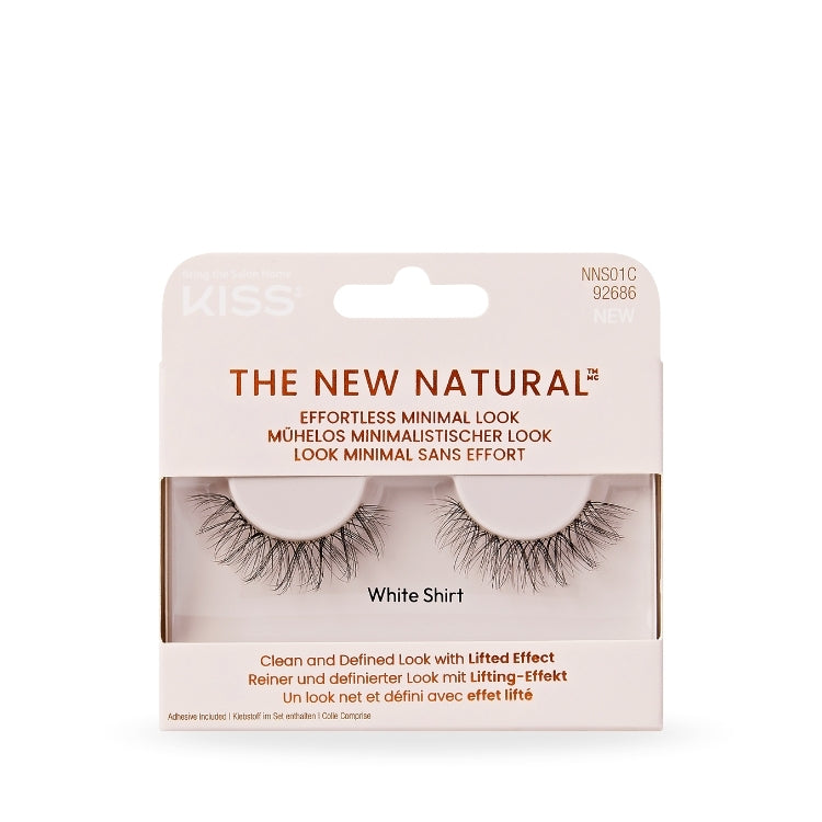 The New Naturel - White Shirt, natuurlijke wimpers in een minimalistische verpakking met lichte, delicate uitstraling.