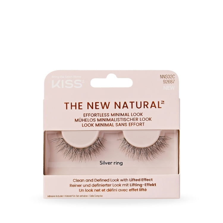 The New Natural - Silver Ring, natuurlijke wimpers in een elegante verpakking met een minimalistische uitstraling.