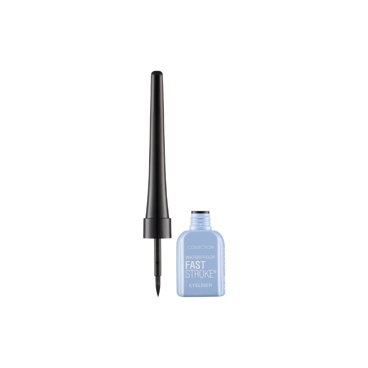 Fast Stroke Eyeliner in een lichtblauwe verpakking met een slanke applicator voor precieze lijnen.
