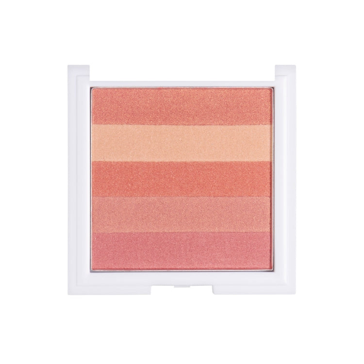 Gorgeous Glow - Blush Block in een vierkante verpakking met meerdere tinten roze en perzik voor een stralende blush.