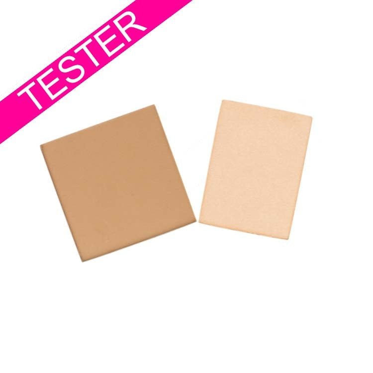 Face Contour Kit Godet - Light TESTER met twee vierkante kleuren, een bronzer en een highlighter in praktische verpakking.