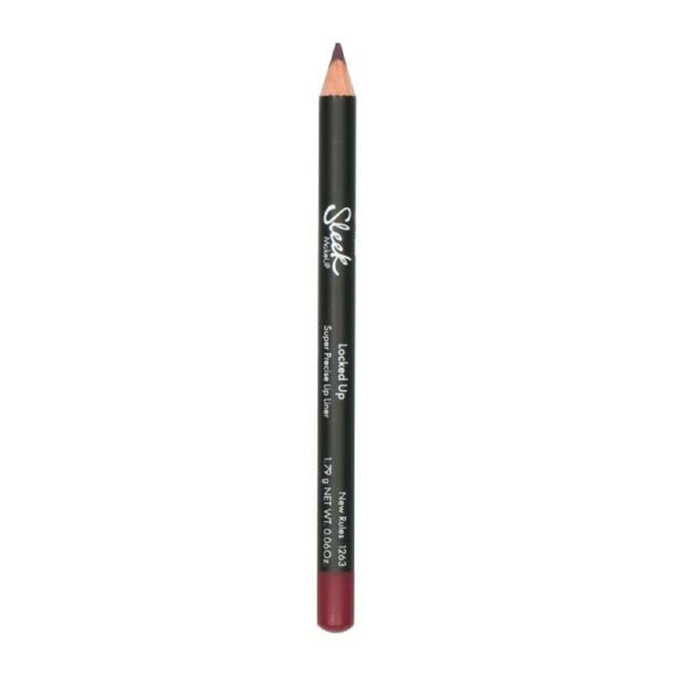 Locked Up Lipliner - New Rules in een slanke, zwarte verpakking met een dieprode kleur. Perfect voor nauwkeurige lipcontour.