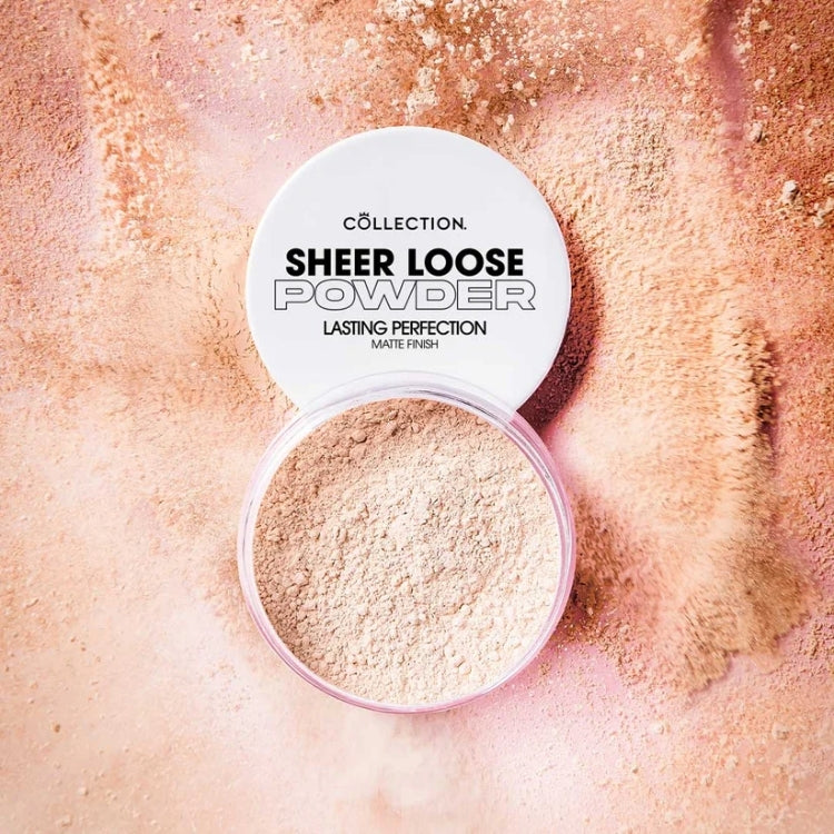 Lasting Perfection Loose Powder - Translucent in een ronde, witte verpakking met een matte finish en fijne poedertextuur.