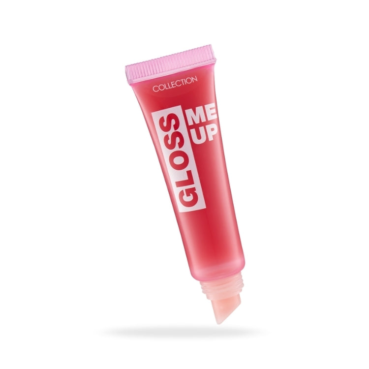 Gloss Me Up Lip Gloss in een roze tube met een zachte applicator voor een glanzende finish.