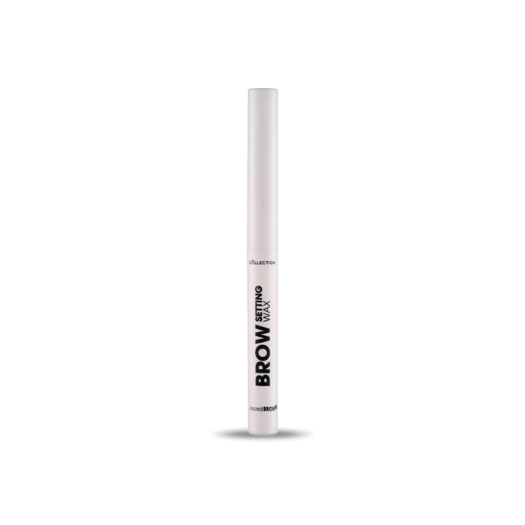 Incredibrow Brow Setting Wax Clear in een slanke, witte verpakking voor het fixeren van wenkbrauwen.