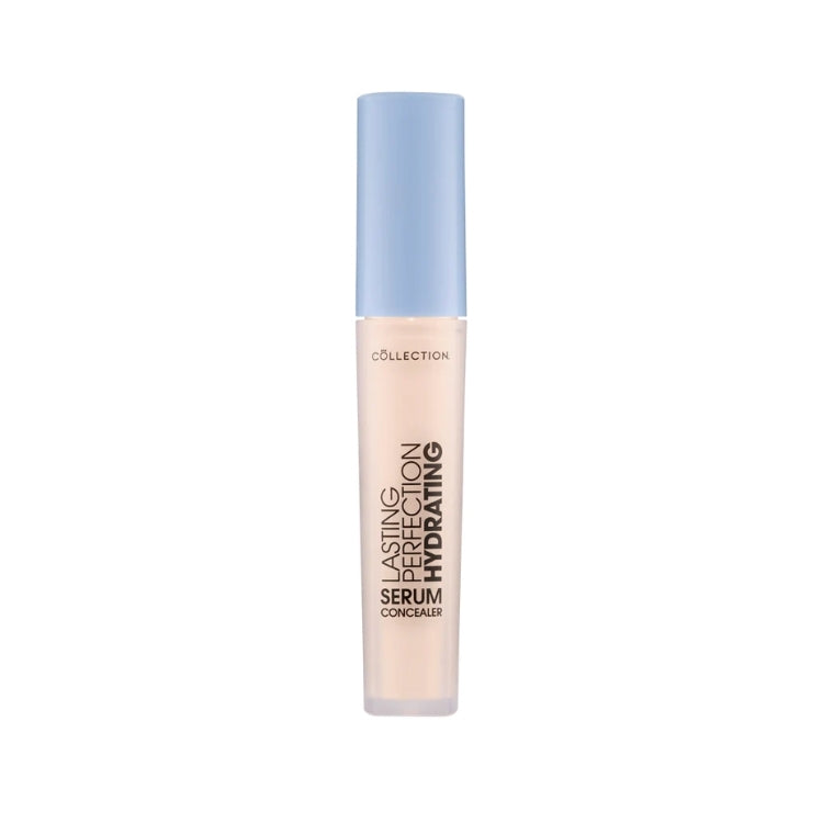 Lasting Perfection Hydrating Concealer in een slanke, lichte verpakking met een blauwe dop voor een frisse uitstraling.